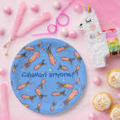 バブルおもしろい漫画のイカ派 ペーパープレート (パーティー)