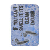 バブルおもしろい10代の男の子の匂いもしを嗅ぐことができない バスマット (正面縦)