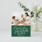 バブルからあなたの写真に恋を送る緑 シーズンポストカード (スタンド正面)