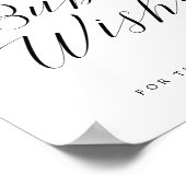 バブルが新婚Send Off Writhu 結婚's Sign ポスター (角)