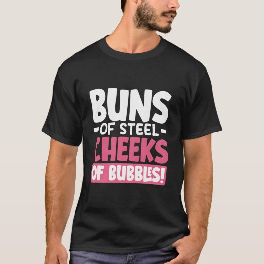 バブルでぷにぷにしたお尻 Tシャツ (正面)