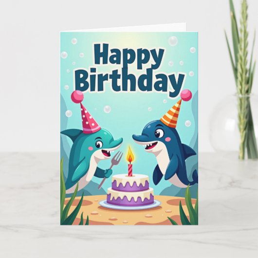 バブルで楽しい誕生日カード カード (正面)
