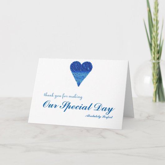 バブルで特別な日をありがとうハート サンキューカード (正面)