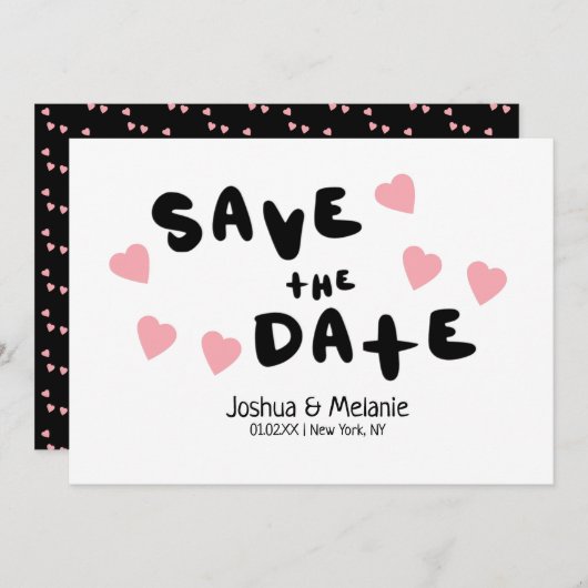 バブルとハートの出演予告アナウンス (正面/裏面)