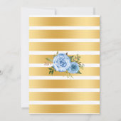 バブルとバーボン、私が夫婦のシャワーをする前に青 招待状 (裏面)