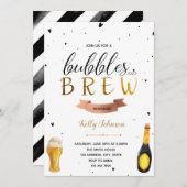 バブルとビールの招待 招待状 (正面/裏面)