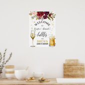 バブルとブライトウェルカムサイン ポスター (キッチン)