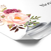 バブルとブライトカップルのシャワーのサインへようこそ ポスター (角)