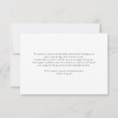 バブルとブライトカップルのシャワー サンキューカード (裏面)