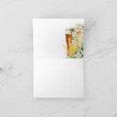 バブルとブライトカップルのシャワー サンキューカード (内部)