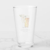 バブルとブライトカップルのシャワー タンブラーグラス (裏面)