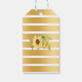 バブルとブライトタグサンフラワーブライダルシャワー ギフトタグ (裏面)