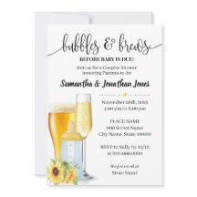 バブルとブリュウの前にベビーデューイエローベイビーシャワー