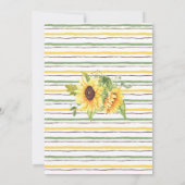 バブルとブリュウの前にベビーデューイエローベイビーシャワー 招待状 (裏面)