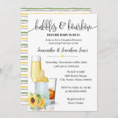 バブルとブリュウズウィザメベビーのシャワーシャワー 招待状 (正面/裏面)