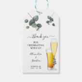 バブルとブリュースありがとうユーカリ結婚プタス ギフトタグ (正面)