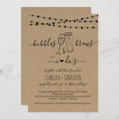 バブルとブリュースと私の結婚式招待状 招待状 (正面/裏面)