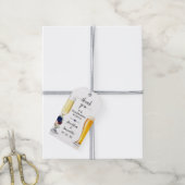 バブルとブリュースメッセージカードネイビーブライダルシャワー ギフトタグ (より糸付き)