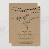 バブルとブリュースSip & See 招待状 (正面/裏面)