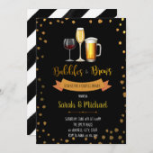 バブルとブリュー パーティーの招待状 招待状 (正面/裏面)