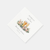 バブルとブリュ Couples Shower スタンダードカクテルナプキン (角)