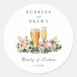 バブルとブリュ Couples Shower ラウンドシール