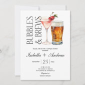 バブルとブレス婚約シャワー招待状 招待状 (正面)