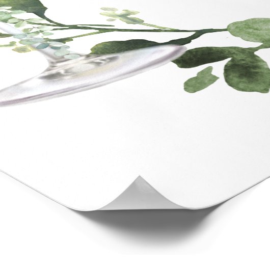 バブルとブローズのカップル赤ちゃんシャワー歓迎サイン ポスター (角)