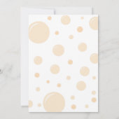 バブルとボウタイ60誕生日 招待状 (裏面)