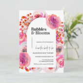 バブルと開花ブライダルシャワー 招待状 (スタンド正面)