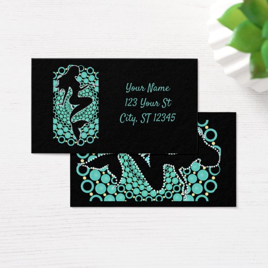 バブルのマーメイドシルエットThunder_Cove (デスク)