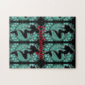 バブルのマーメイドシルエットThunder_Cove ジグソーパズル (横)