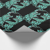 バブルのマーメイドシルエットThunder_Cove ラッピングペーパー (角)