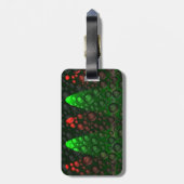バブルの上昇(緑&赤) ラゲッジタグ (裏面縦)