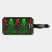 バブルの上昇(緑&赤) ラゲッジタグ (裏面横)