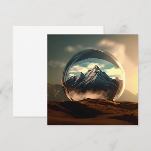 バブルの世界の山 (正面/裏面)