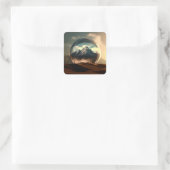 バブルの世界の山 スクエアシール (バッグ)