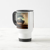 バブルの世界の山 トラベルマグ (正面左)