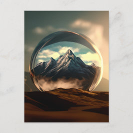 バブルの世界の山 ポストカード