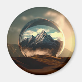 バブルの世界の山 マグネット