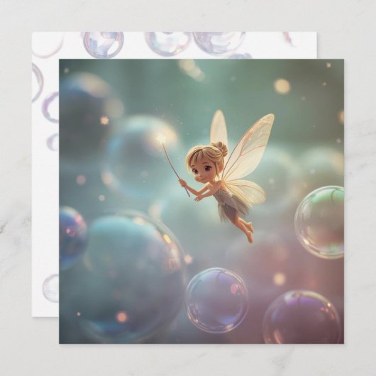 バブルの妖精 招待状 (正面/裏面)
