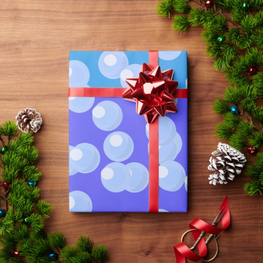 バブルの折り返し紙 ラッピングペーパー (クリスマスギフト)