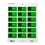 バブルの緑/赤ラベルの表示 ラベル (フルシート)