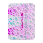 バブルの表示（ピンク&ブルー） マグネット (縦)