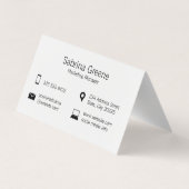 バブルをチャット |グループ |ストライプ 名刺 (裏面)