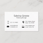 バブルをチャット | 通信 | ネットワーク 名刺 (裏面)