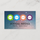 バブルをチャット | 通信 | ネットワーク 名刺 (正面)