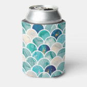 バブルアクアターコイズ大理石マーメイドはかりで測魚 缶クーラー (缶裏面)