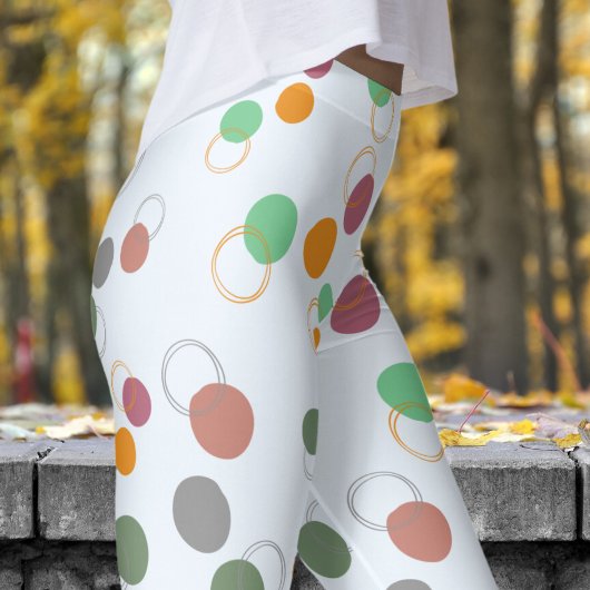 バブルアリス青い泡パターン レギンス