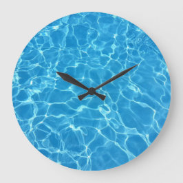 バブルウォーター反射テクスチャ大時計 ラージ壁時計
